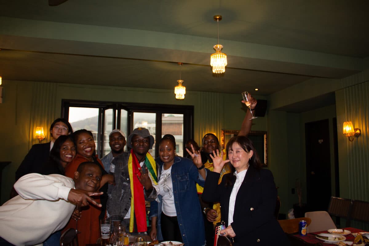 Zimbabweans in Korea celebrating together
